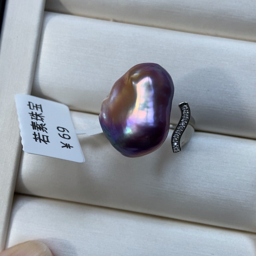 淡水珍珠戒指合金特价150