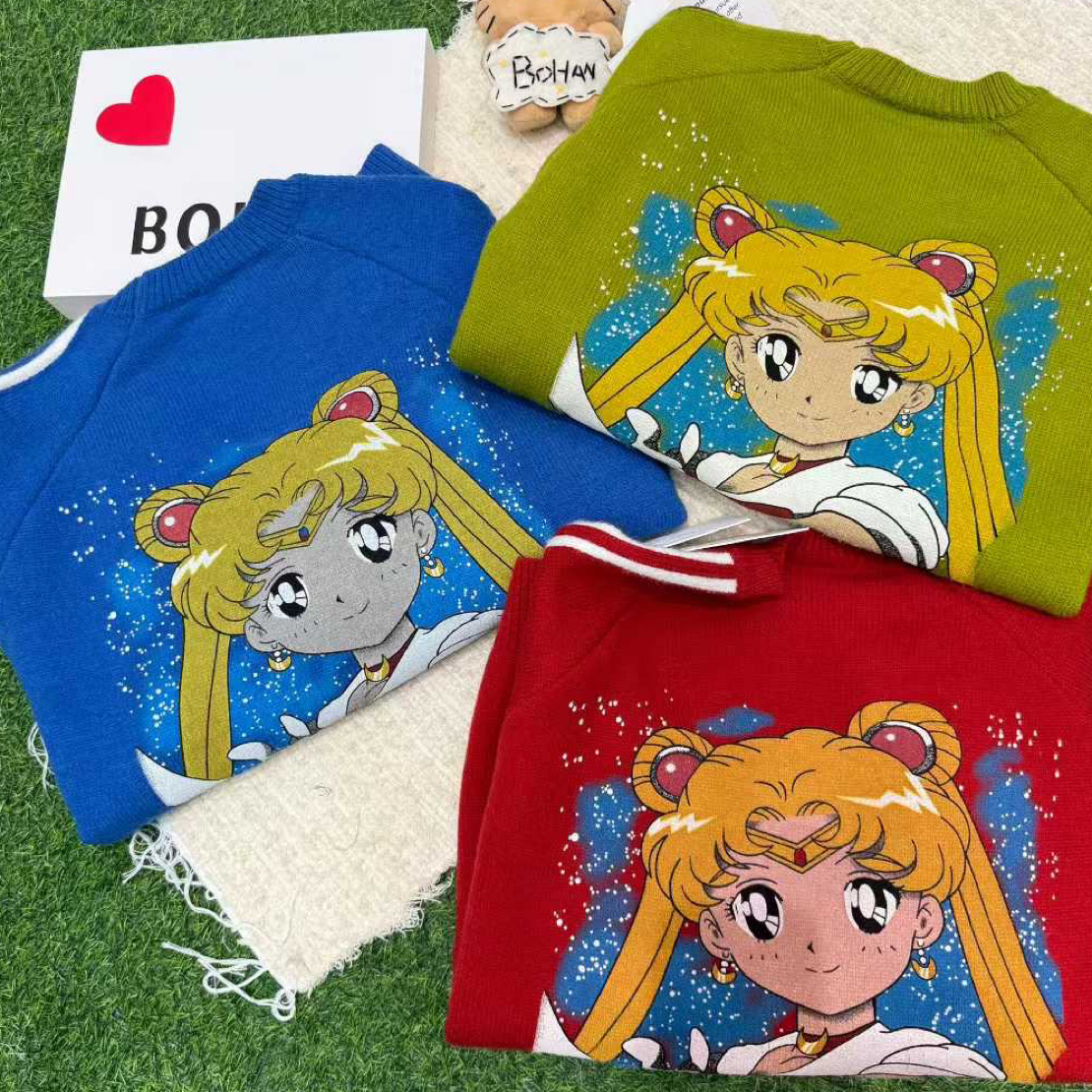 5762#深圳BOHAN秀秀家2025冬季新品美少女针织套头毛衣