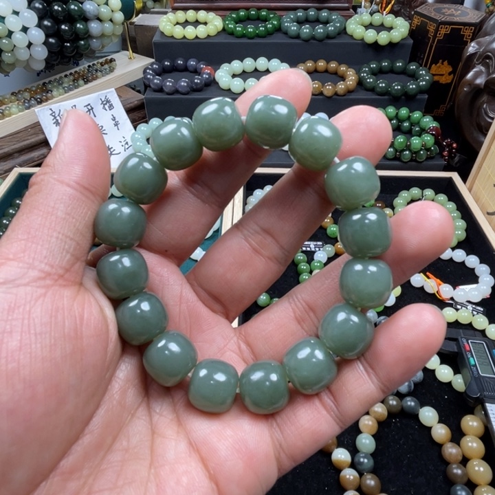 和田玉手串未镶嵌