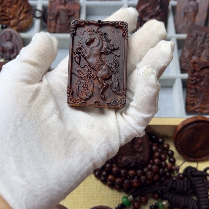 影***心黄花梨/降香黄檀手串/手链马