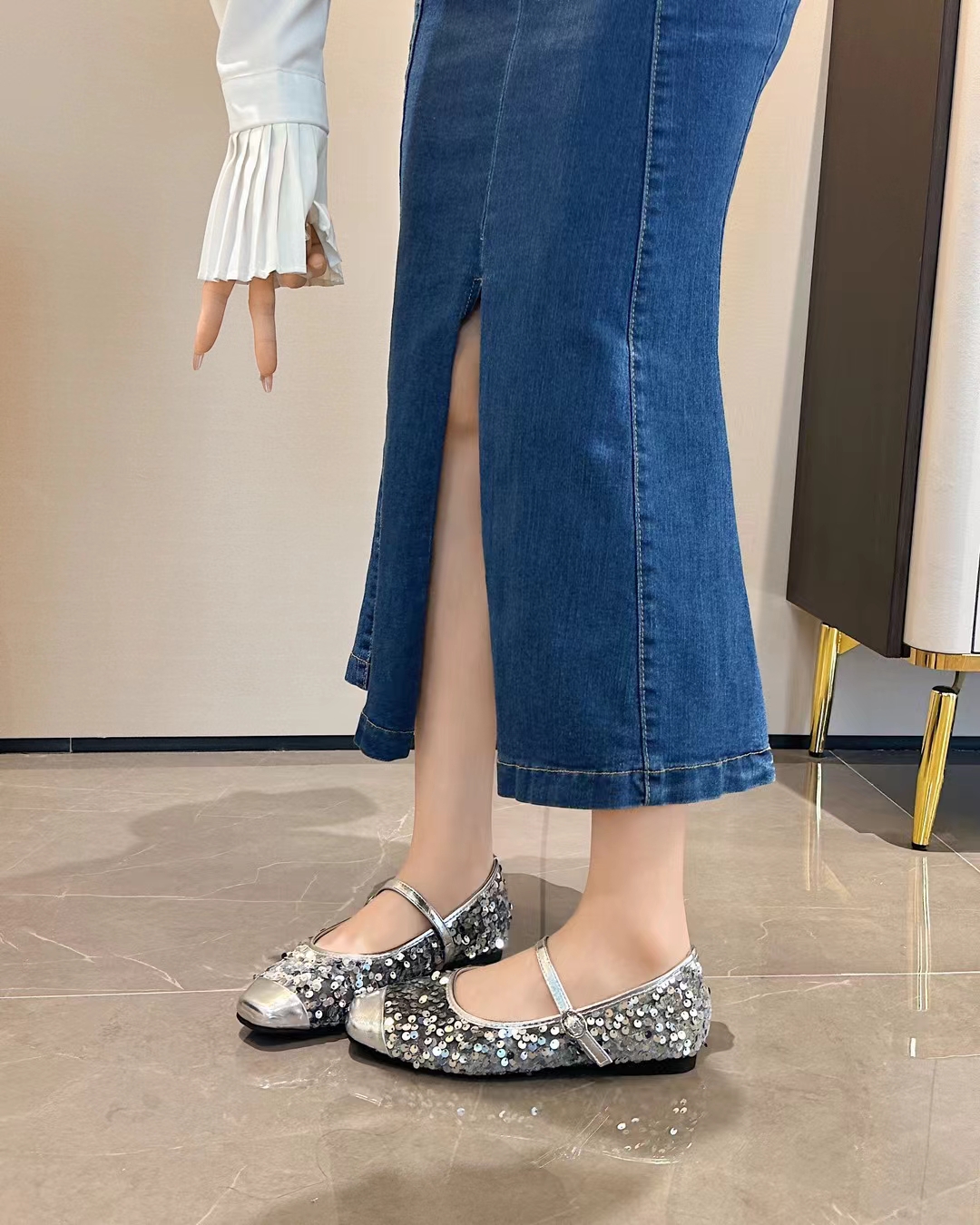 凉鞋女鞋夏款亮片