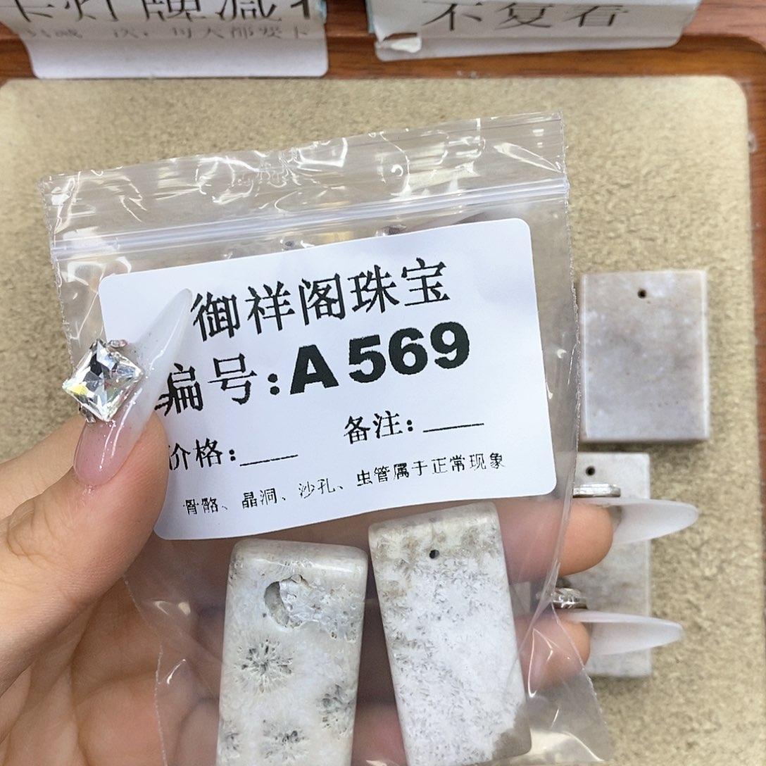 硅化珊瑚（珊瑚玉）z未镶嵌月**河