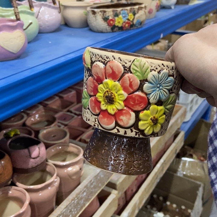 陶瓷花盆单场满9.9发10*11.5