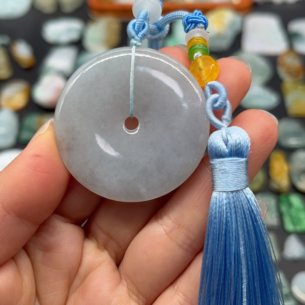 【闪购商品】翡翠颈饰未镶嵌平安扣