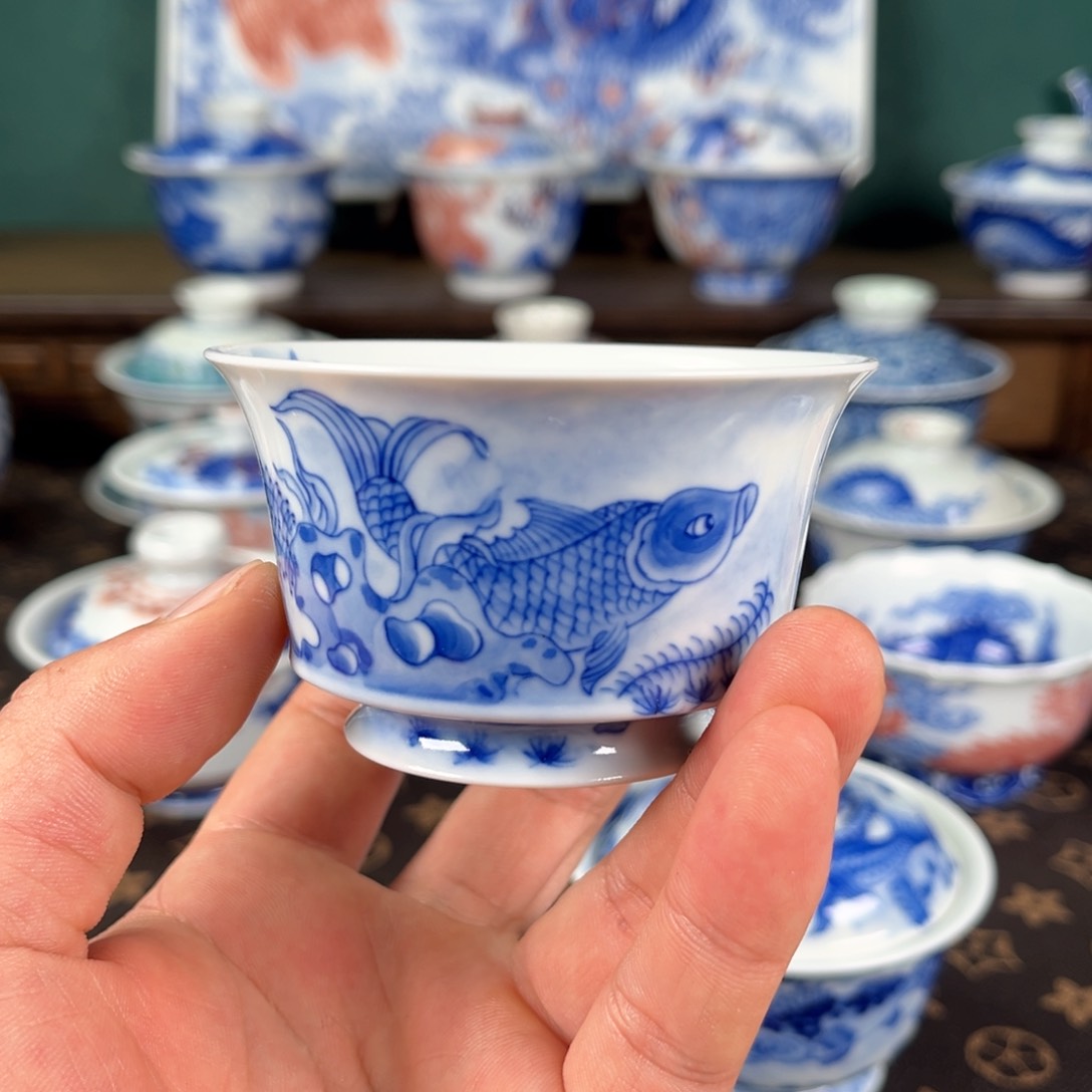 瓷片自成堂景德镇手工手绘