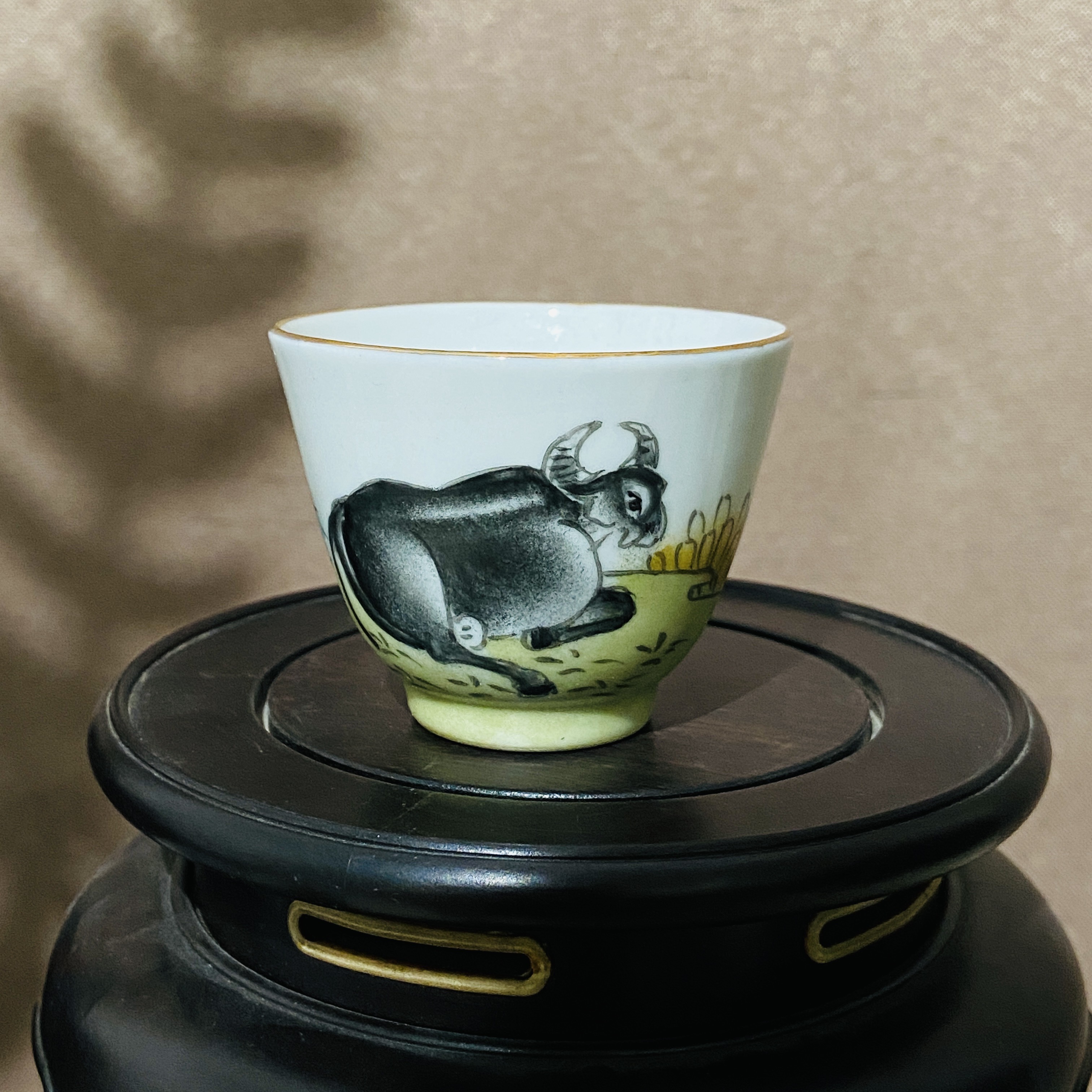 景德镇瓷  釉上粉彩杯