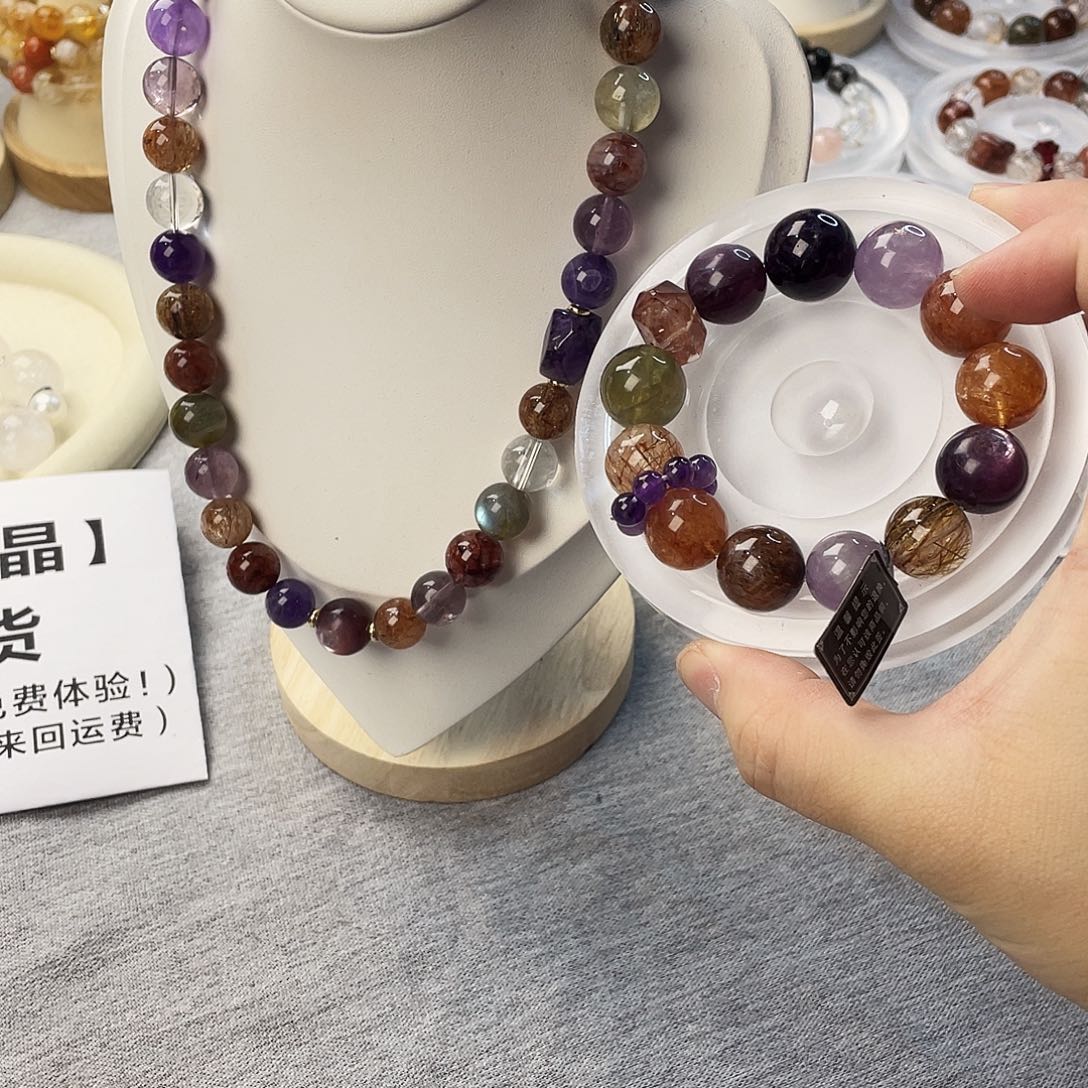 水晶手链银S925镶嵌