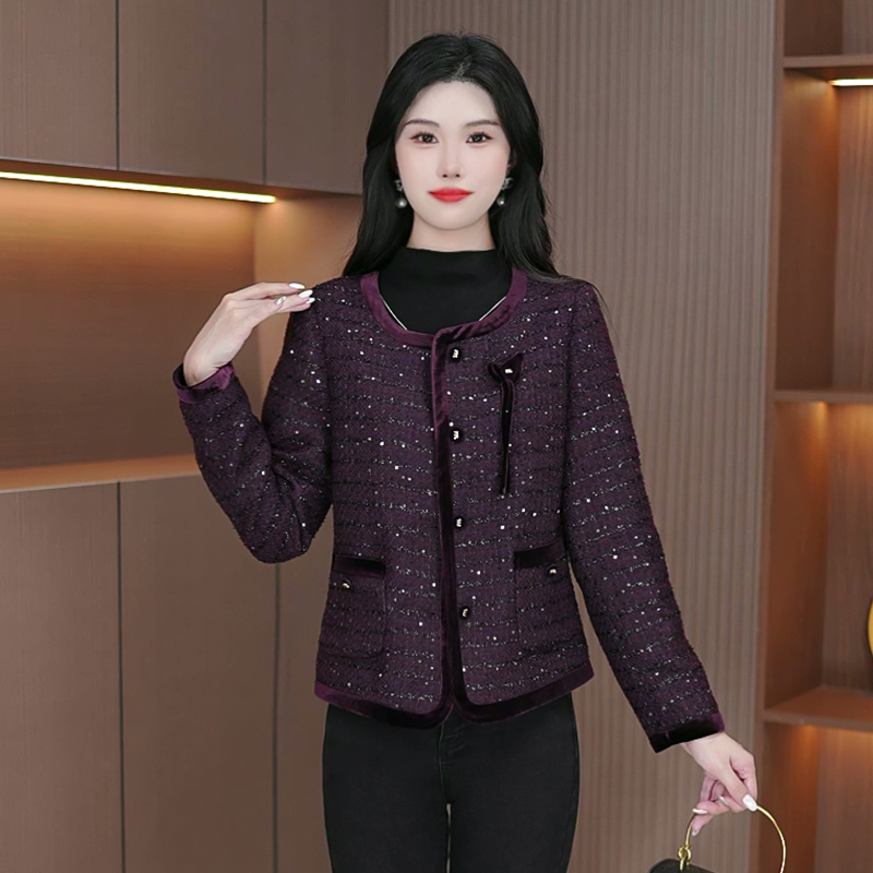 秋装小香风外套气质显瘦时尚新款短款上衣洋气减龄女