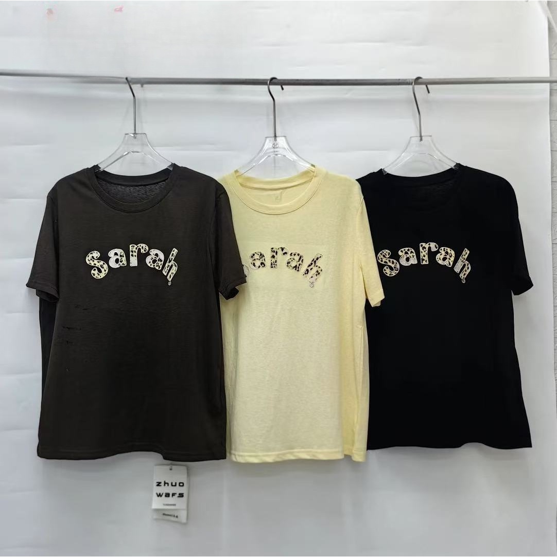 晶姐-2895欧货女装春夏季简约韩版网红春夏洋气时尚百搭短T