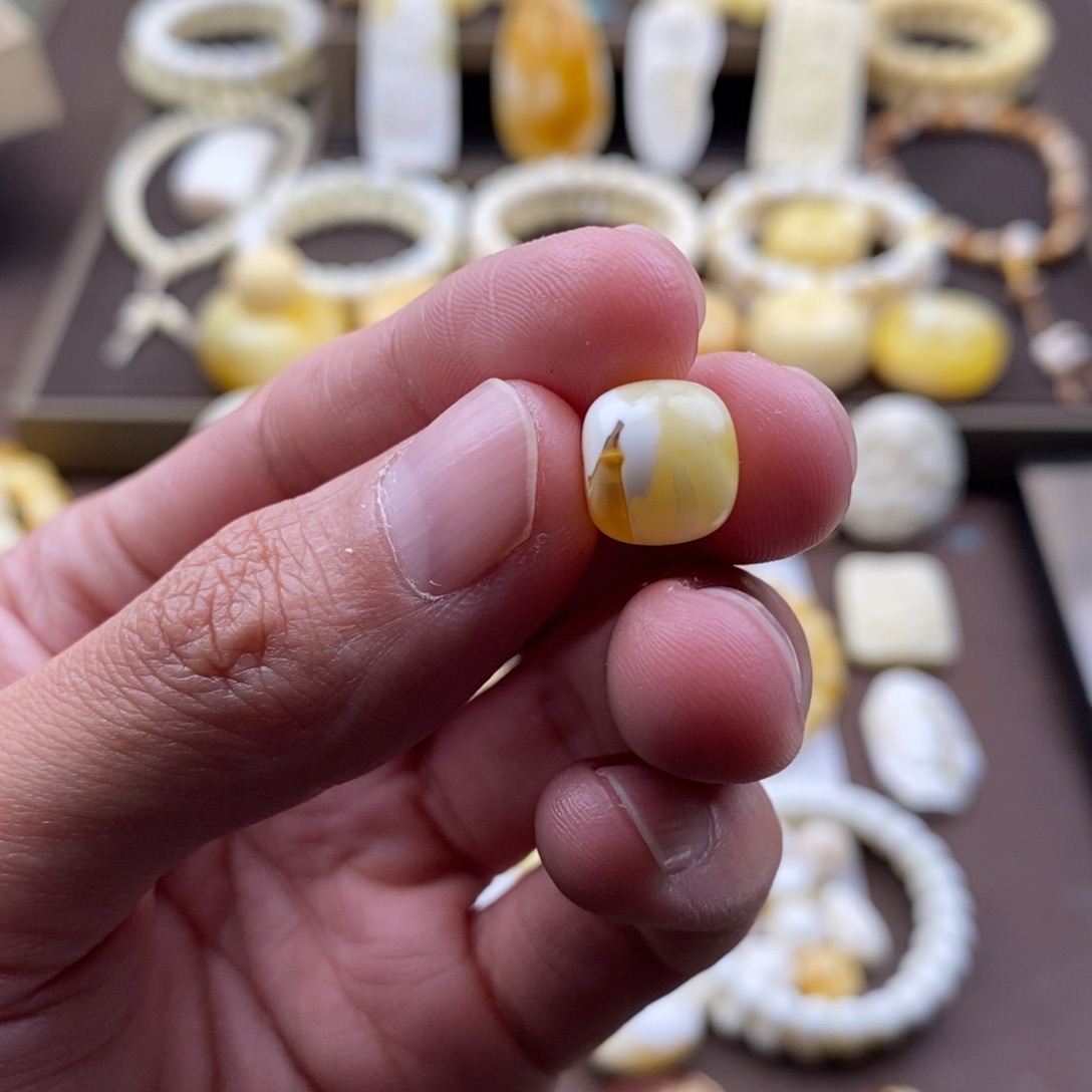 琥珀裸石未镶嵌蜜蜡吊坠项链腰链