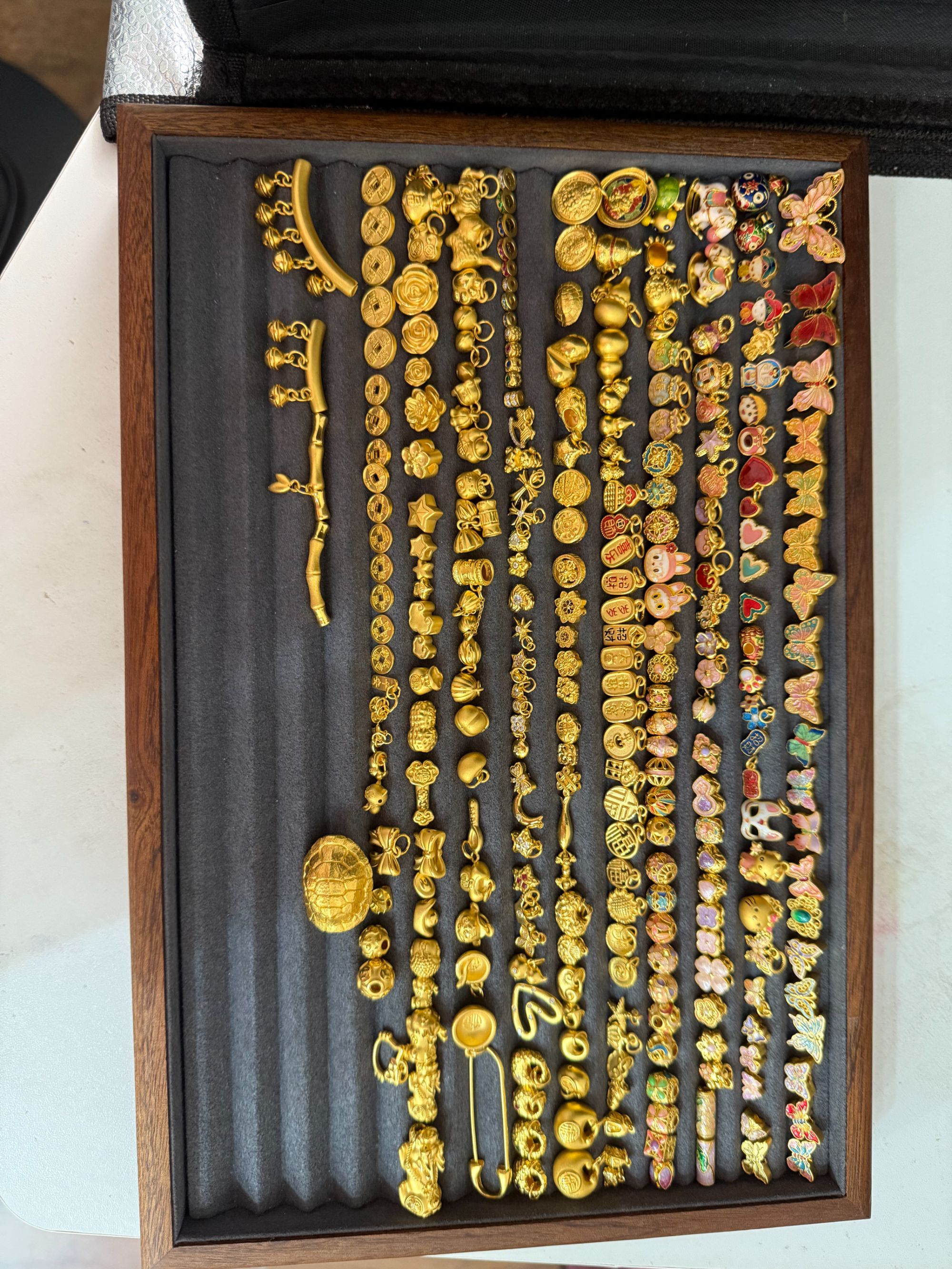 【直播专享3】 瑞诺足金999纯黄金3D硬金烧蓝 退货扣除20元质检费