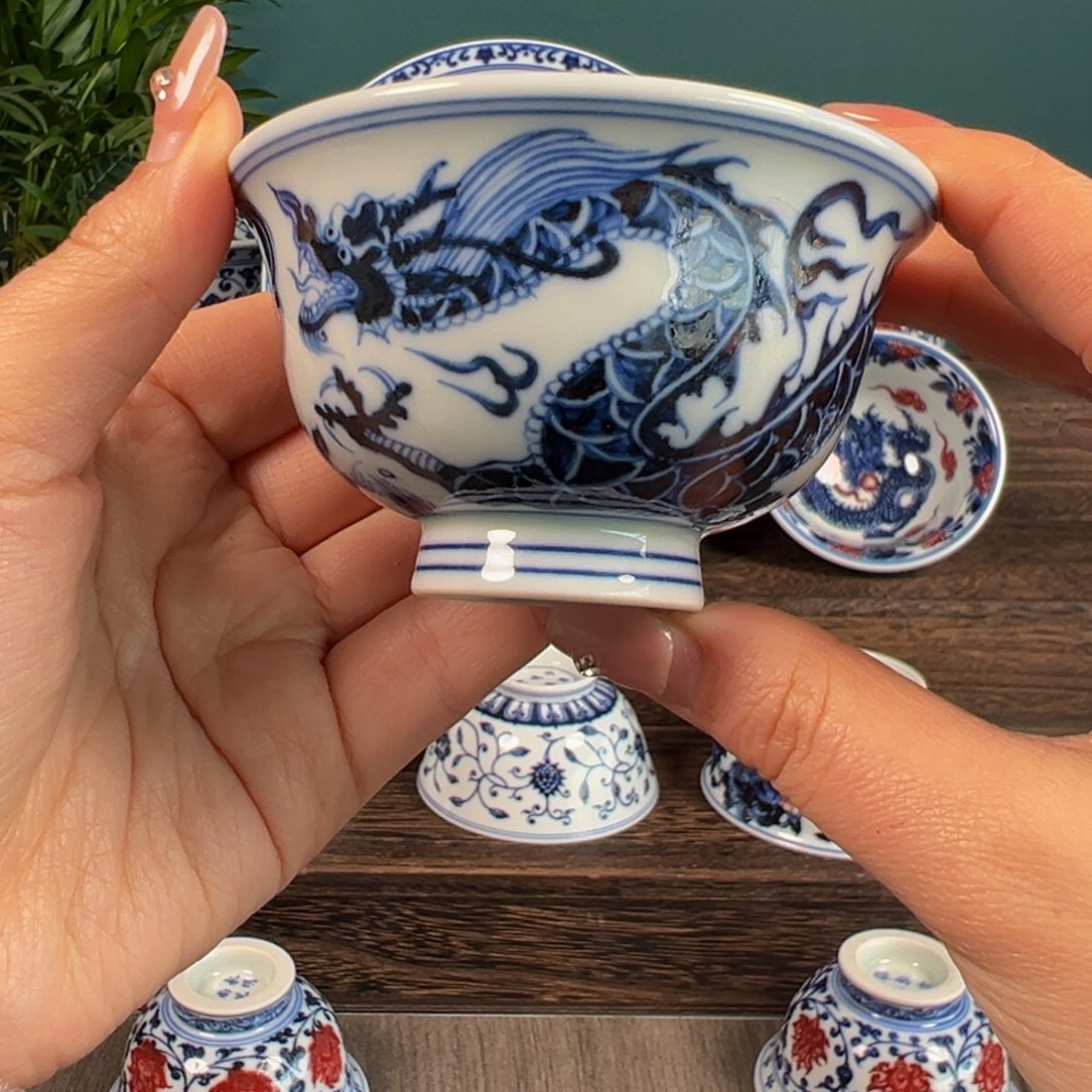 杯子景德镇刘建锋手工手绘陶瓷