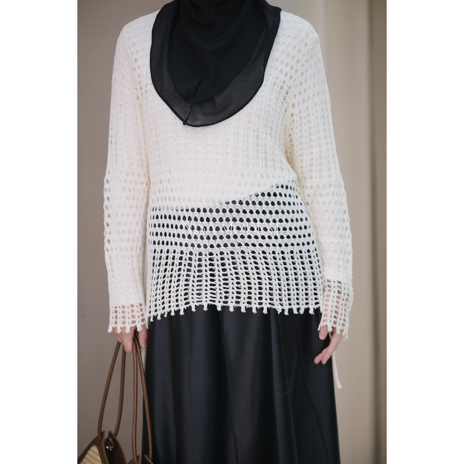 NISA新款百搭镂空线衫NS144