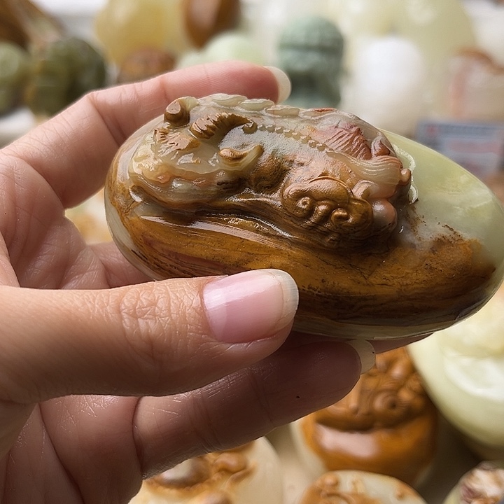 石材古青石不退换貔貅微瑕