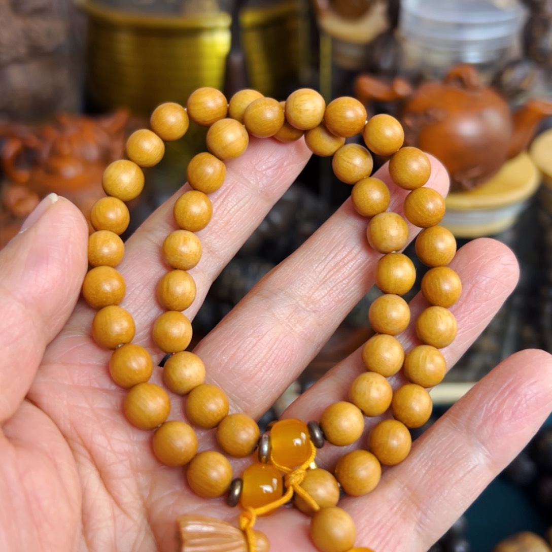 檀香木年货节福利活动文玩手串摆件把件