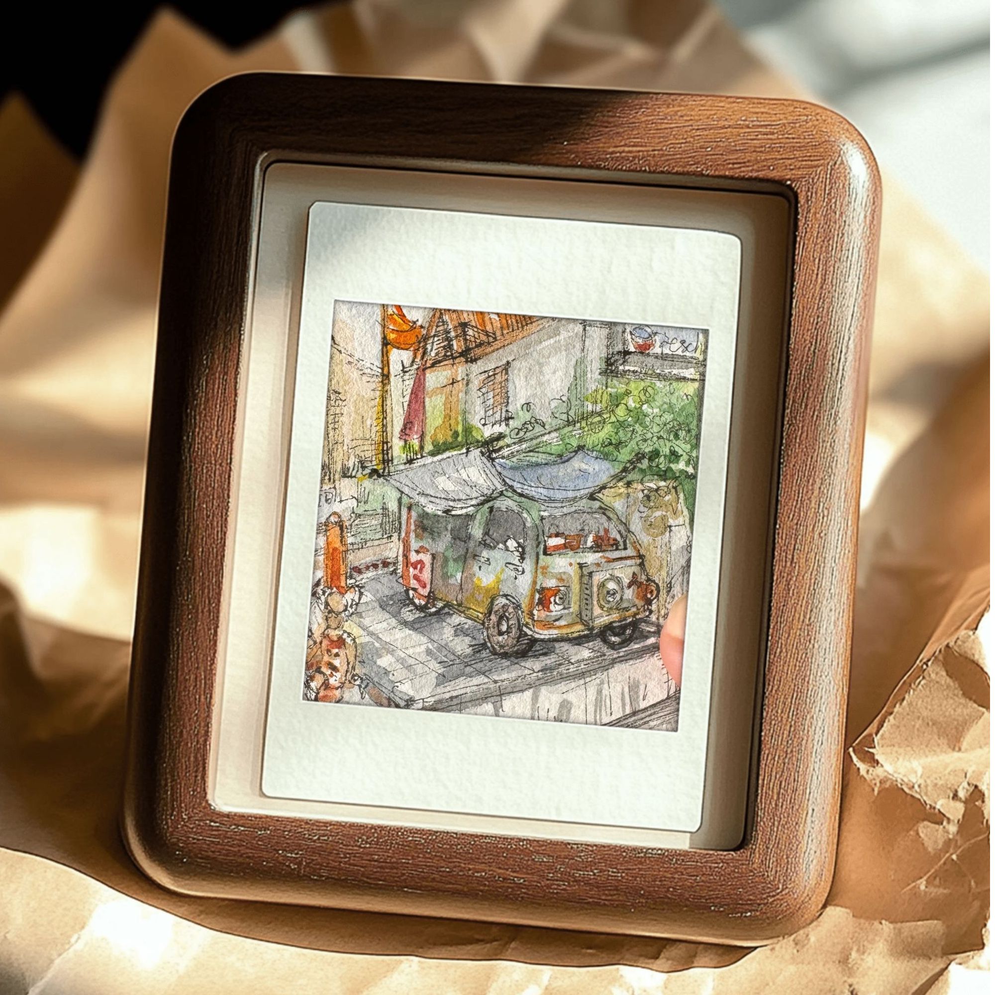 原创小画 实木装裱