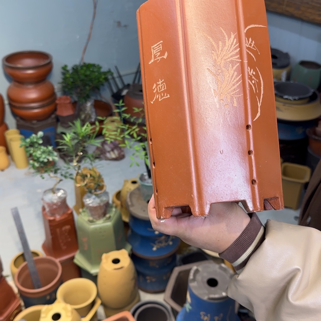 花盆紫砂口径15.25口径