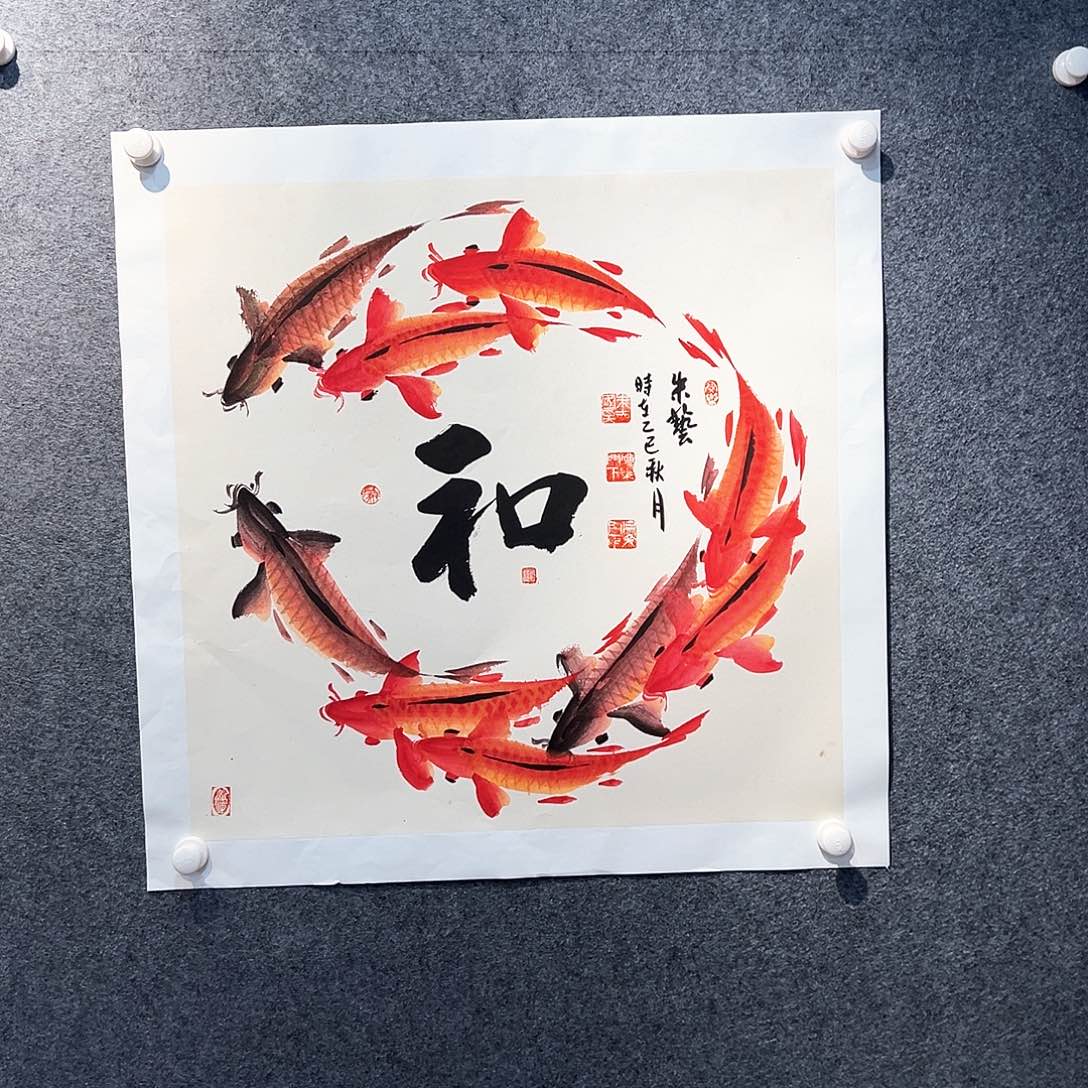 国画纯手绘系列画心