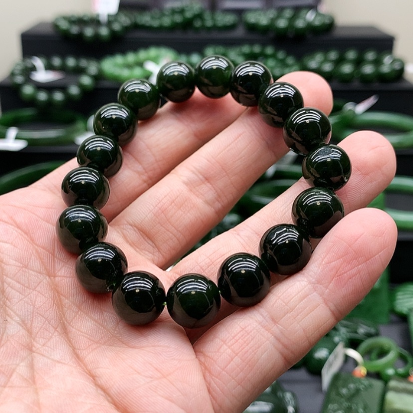 【闪购商品】和田玉（碧玉）手链未镶嵌