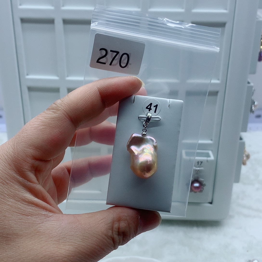 淡水珍珠合金吊坠(不含链)