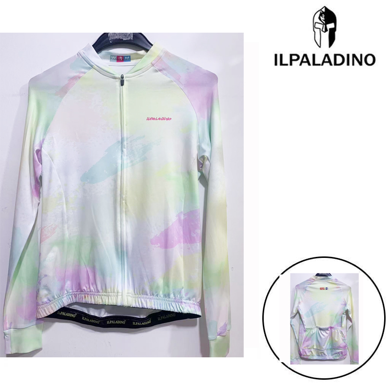 SQ 104【浅色油彩牛奶丝长袖女士】ILPALADINO专业版骑行服高弹户外