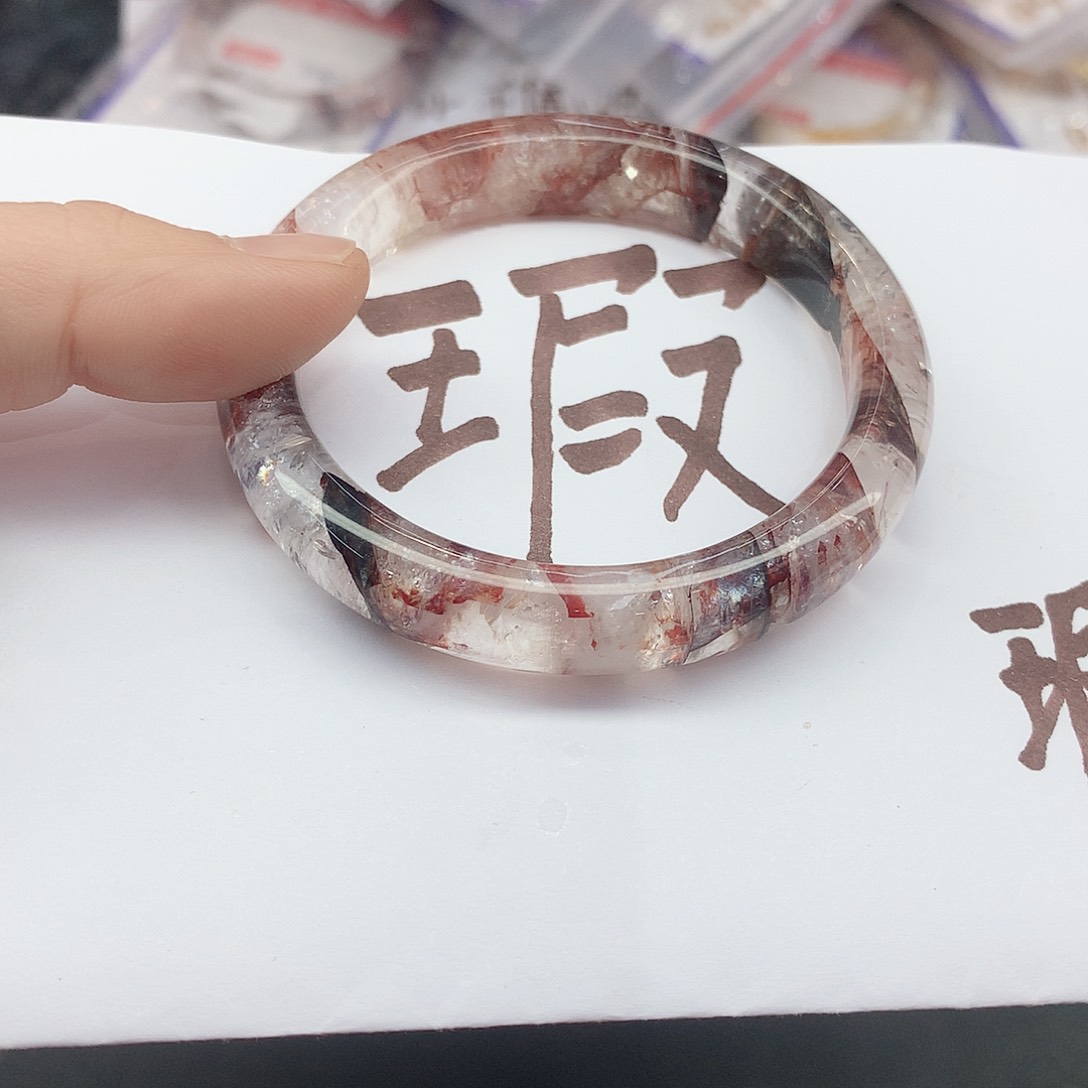 水晶手镯未镶嵌179（5554瑕疵
