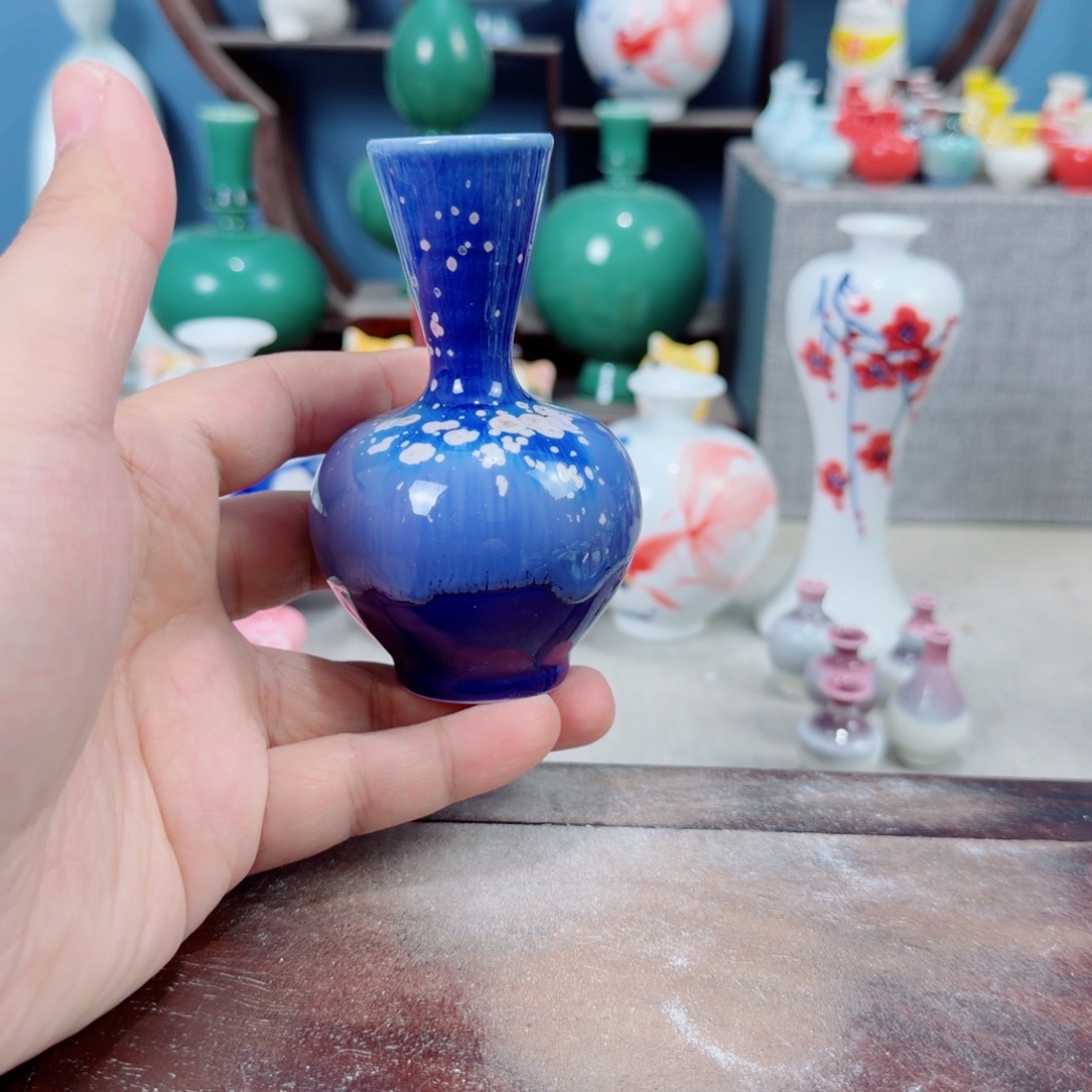 陶瓷手工小花器摆件