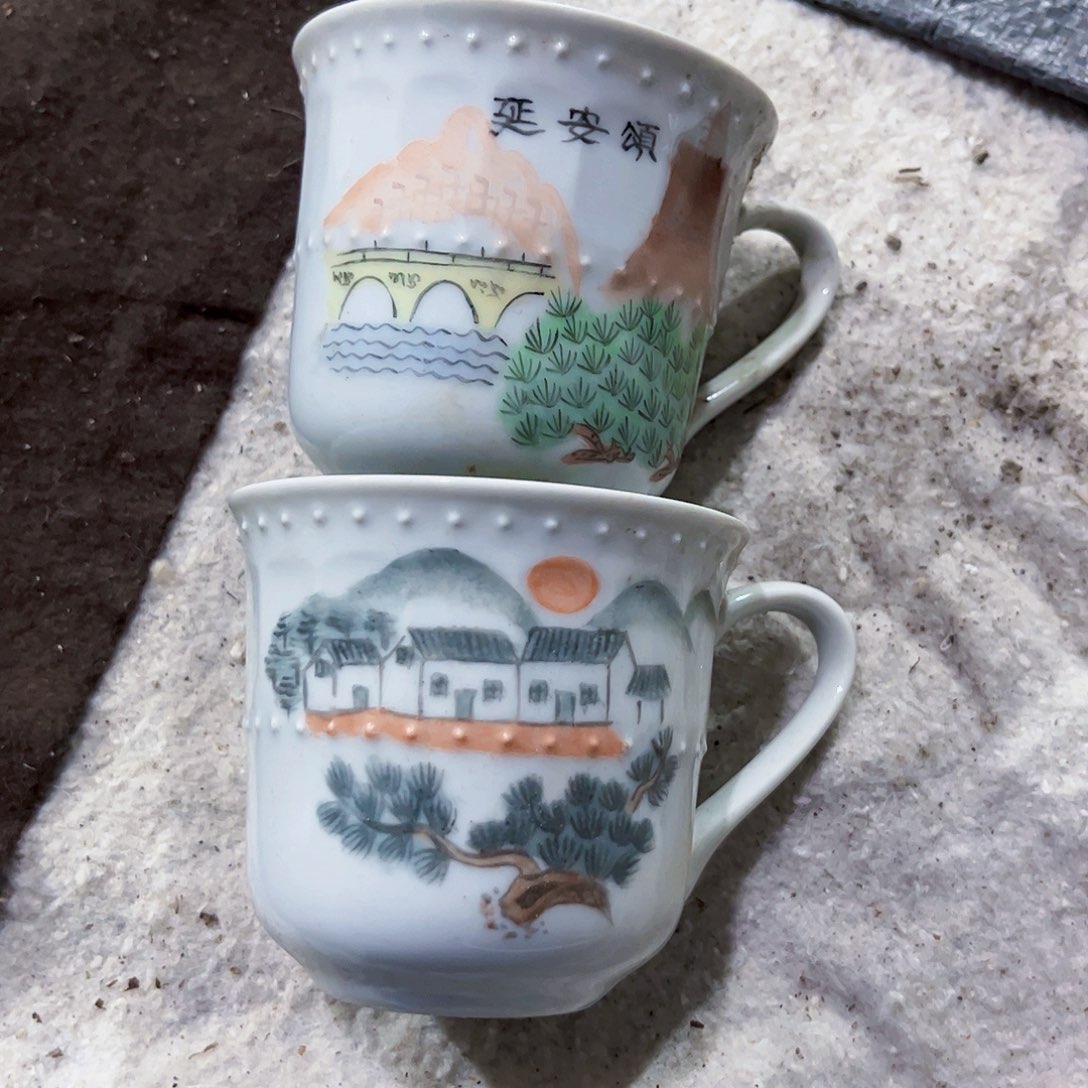 摆件，烧制问题都是正常的28号手绘