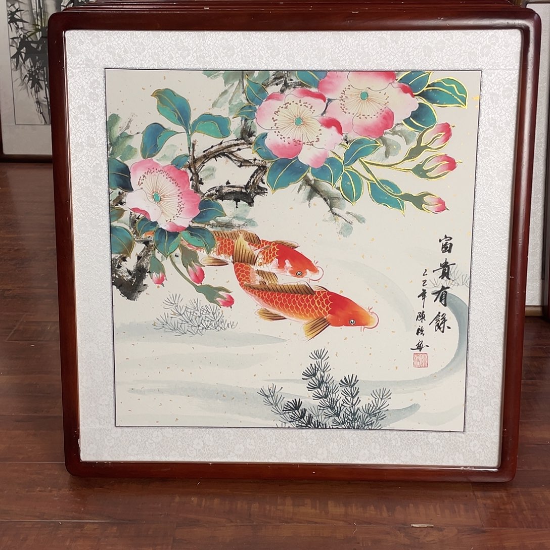 国画带框尺寸63*63厘米