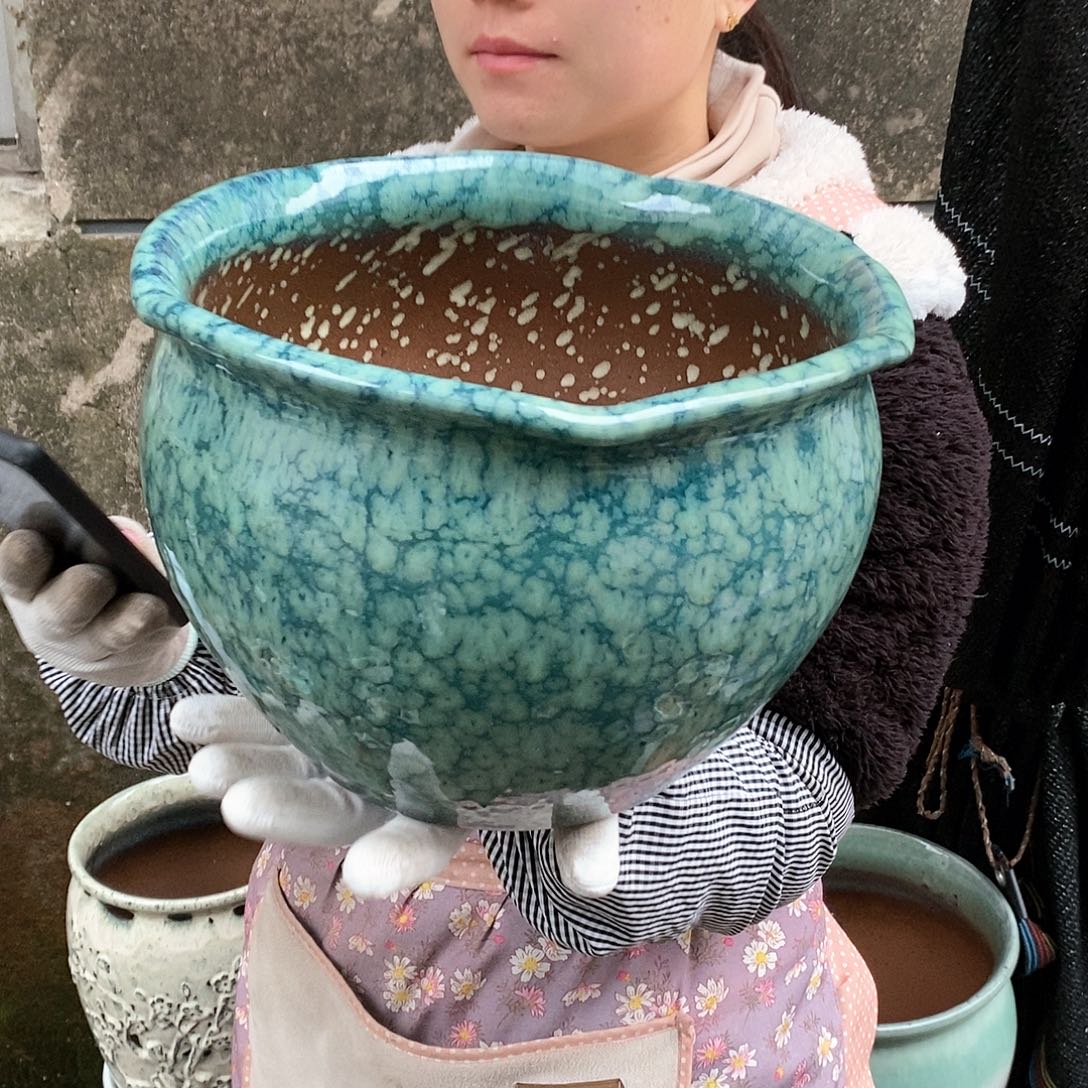 紫砂花盆正品口25高18