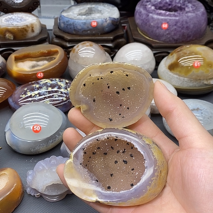 未镶嵌摆件紫晶聚宝盆