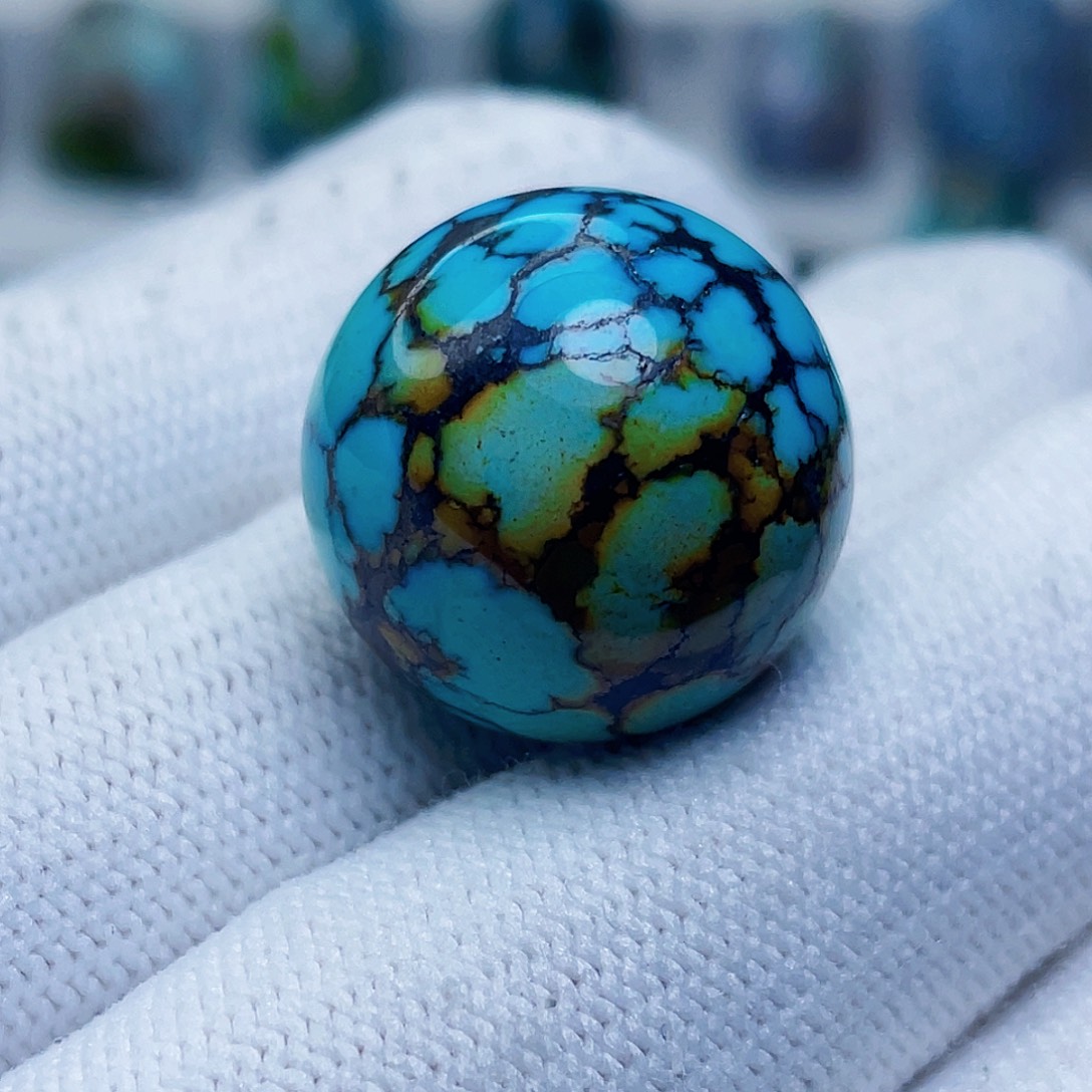 绿松石未镶嵌圆珠20