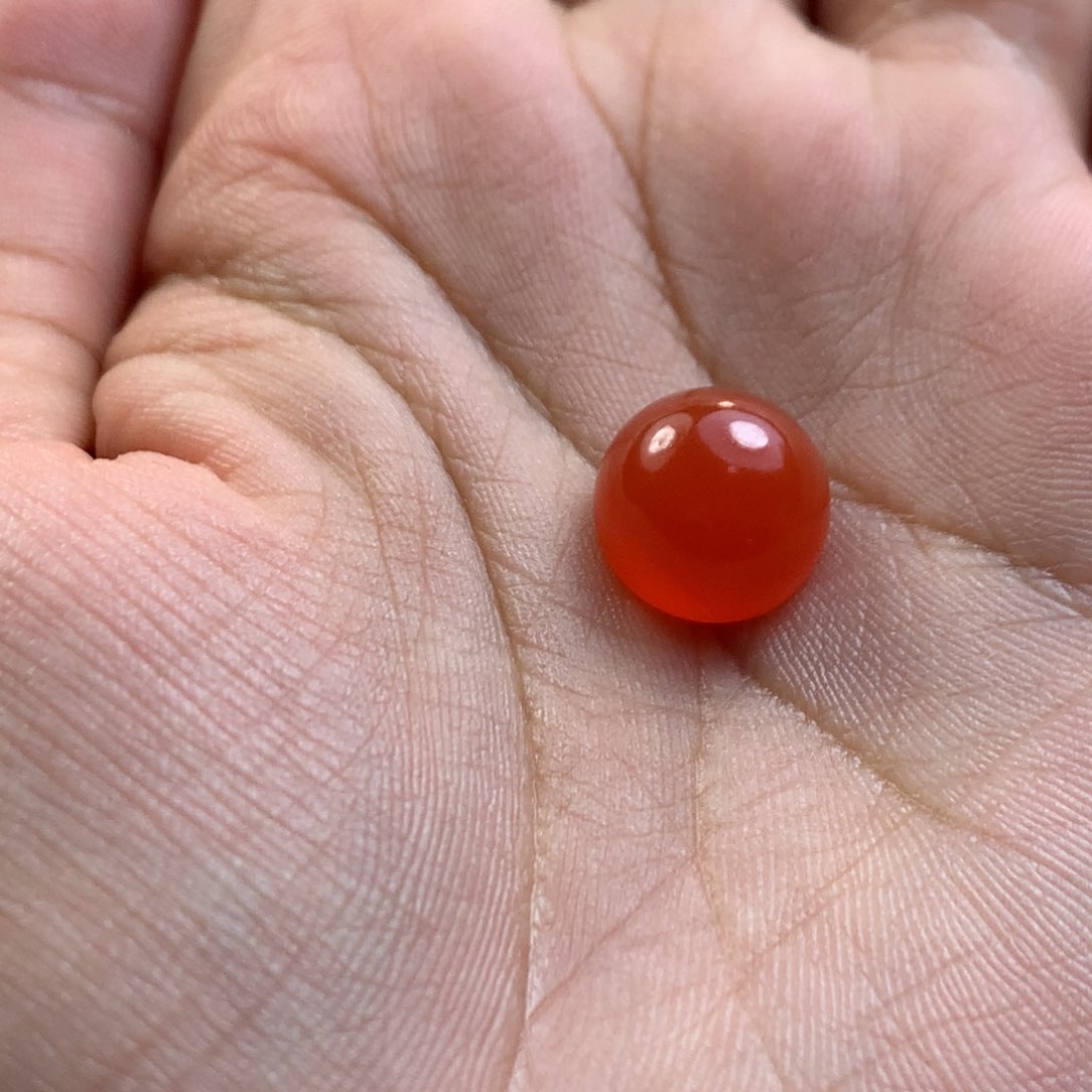 南红玛瑙冰红戒面未镶嵌保山原矿南红