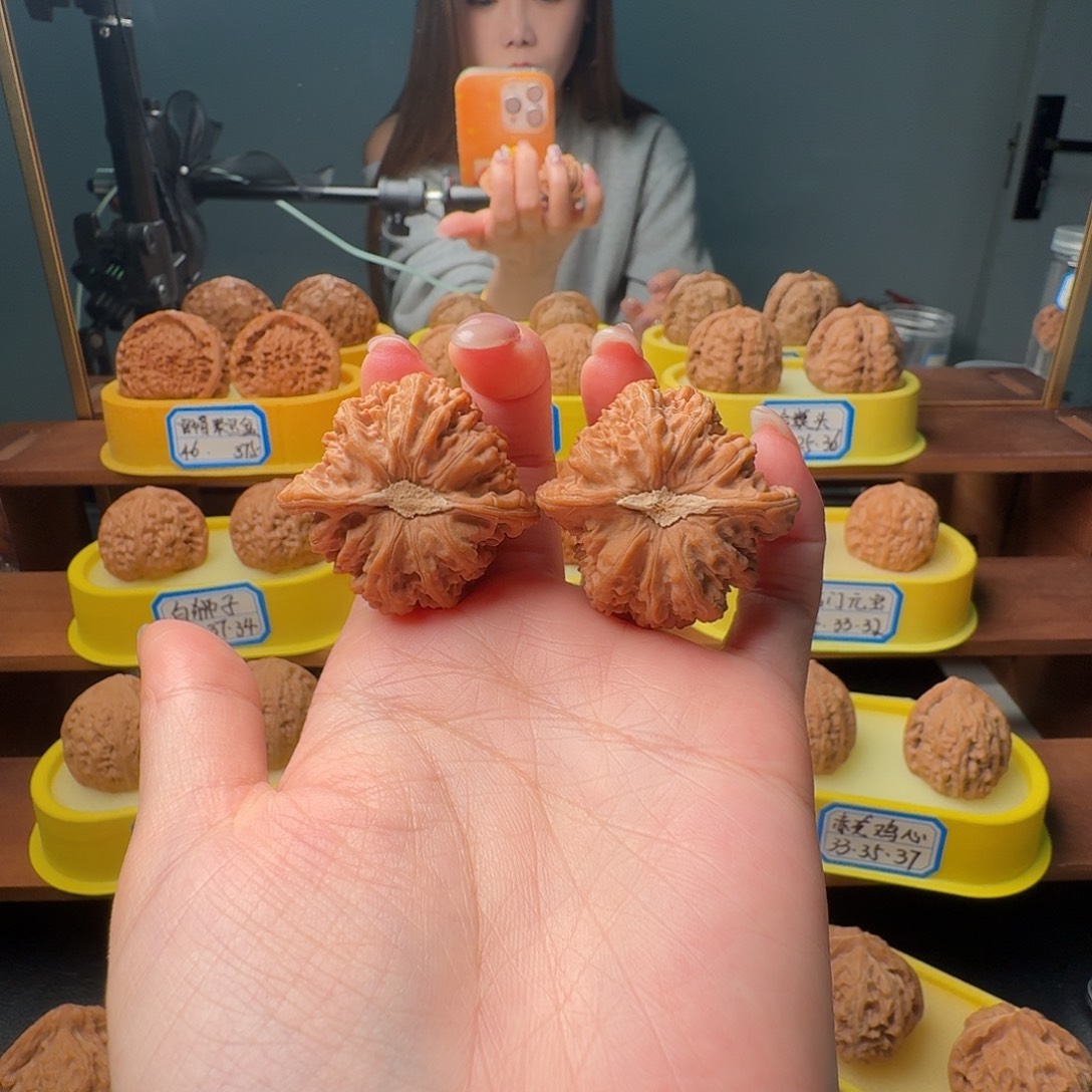 文玩核桃吊坠40全品密纹