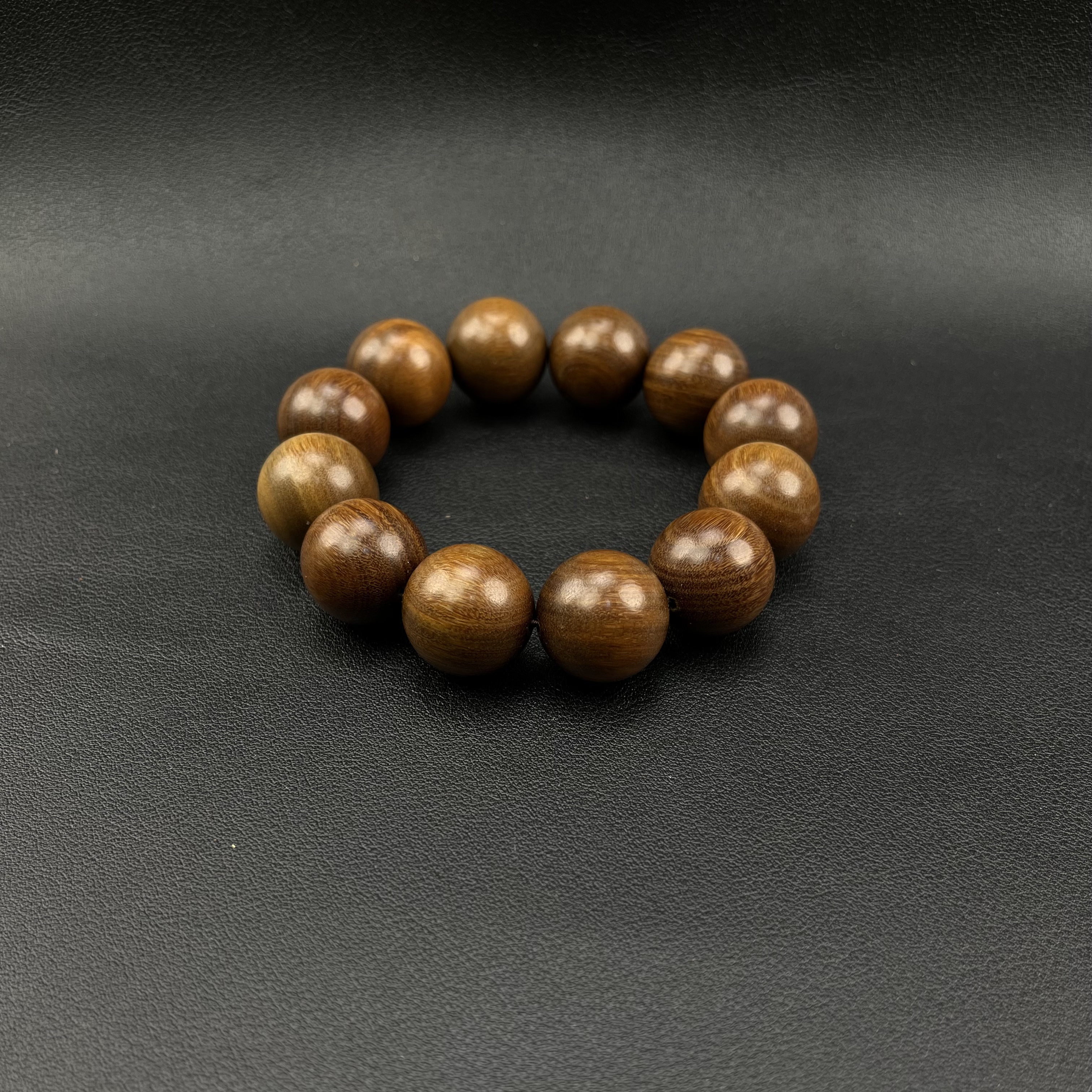 糖心绿檀2.0圆珠手串