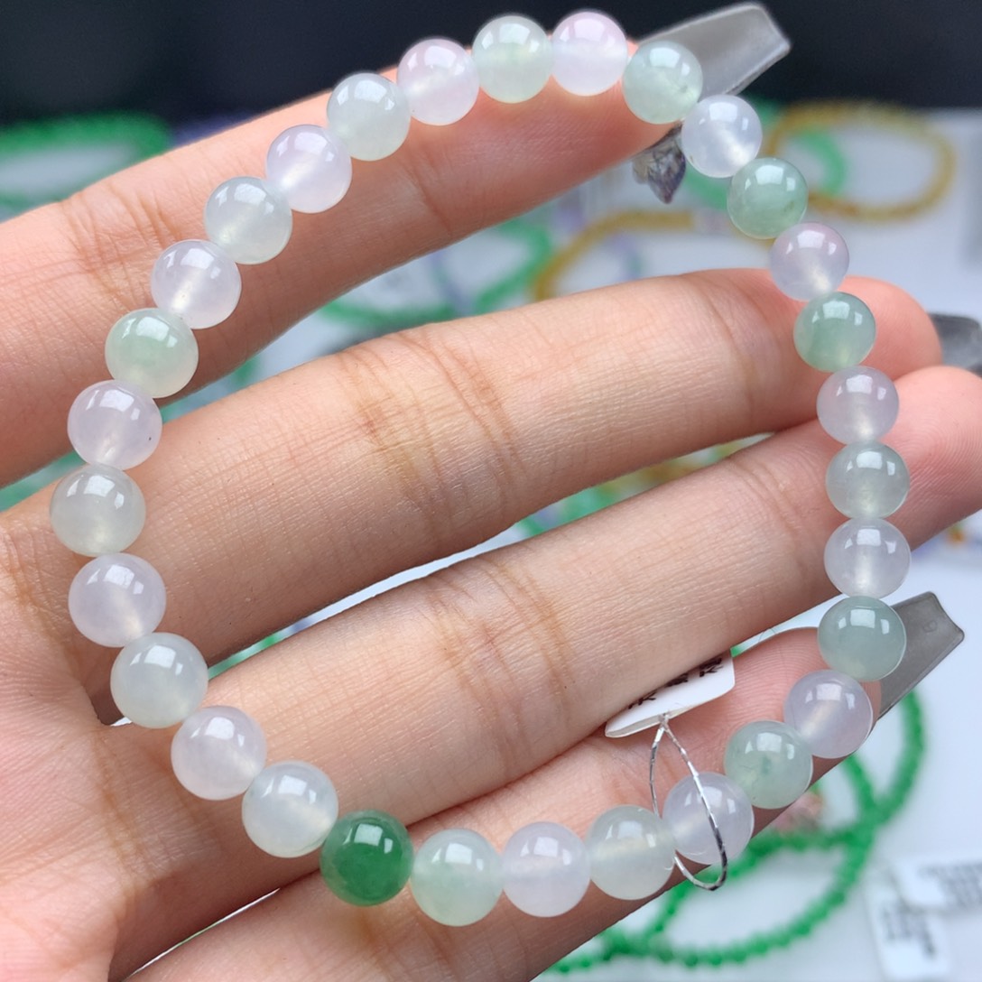 翡翠手链未镶嵌卡