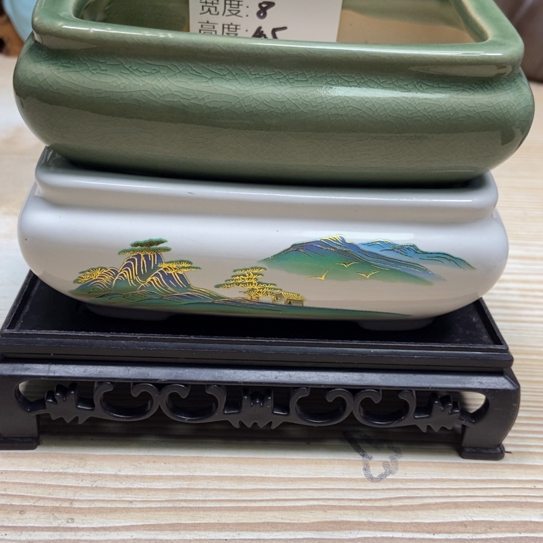 瓷片陶瓷花盆陶瓷艺术