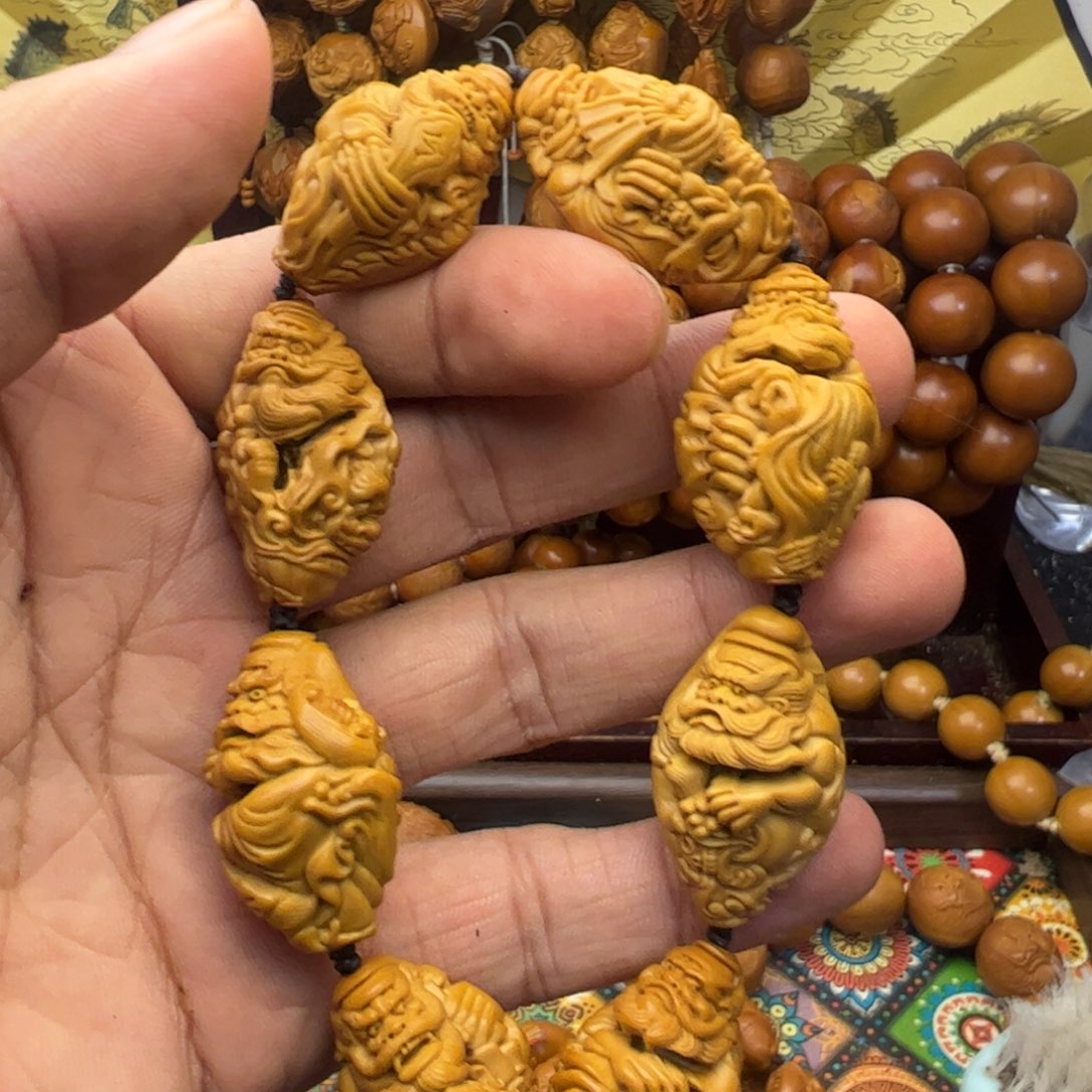 橄榄核手串/手链镂空钟馗嫁妹