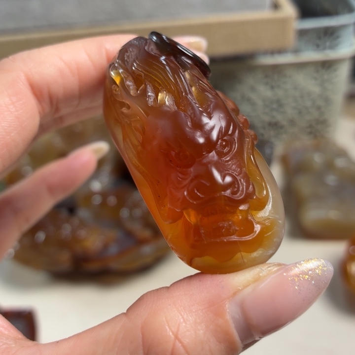 玛瑙/玉髓未镶嵌吊坠(不含链)