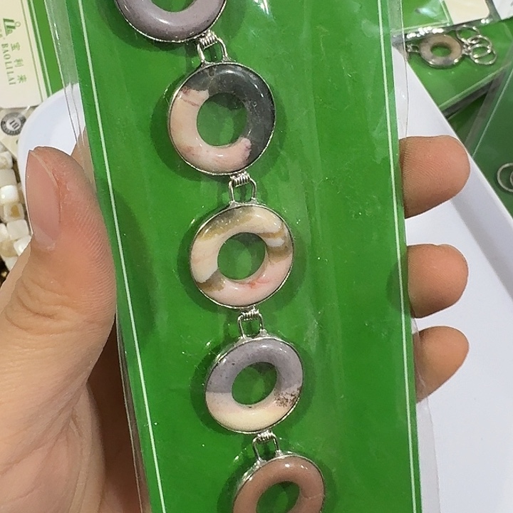 玛瑙/玉髓合金珠宝半成品10号打包