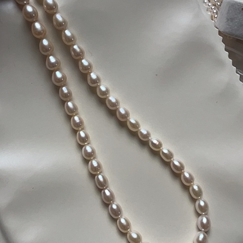 淡水珍珠颈饰银S925镶嵌