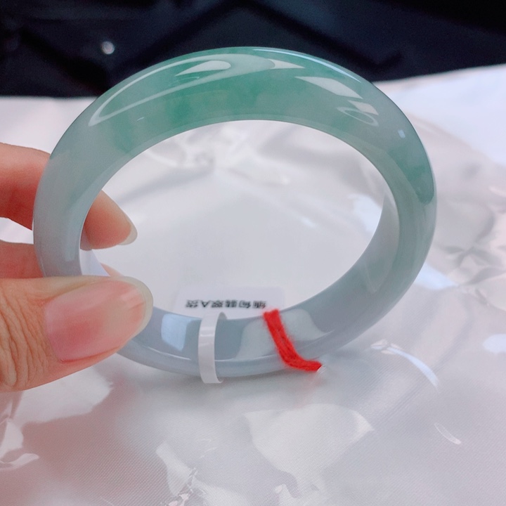 翡翠未镶嵌手镯55圈