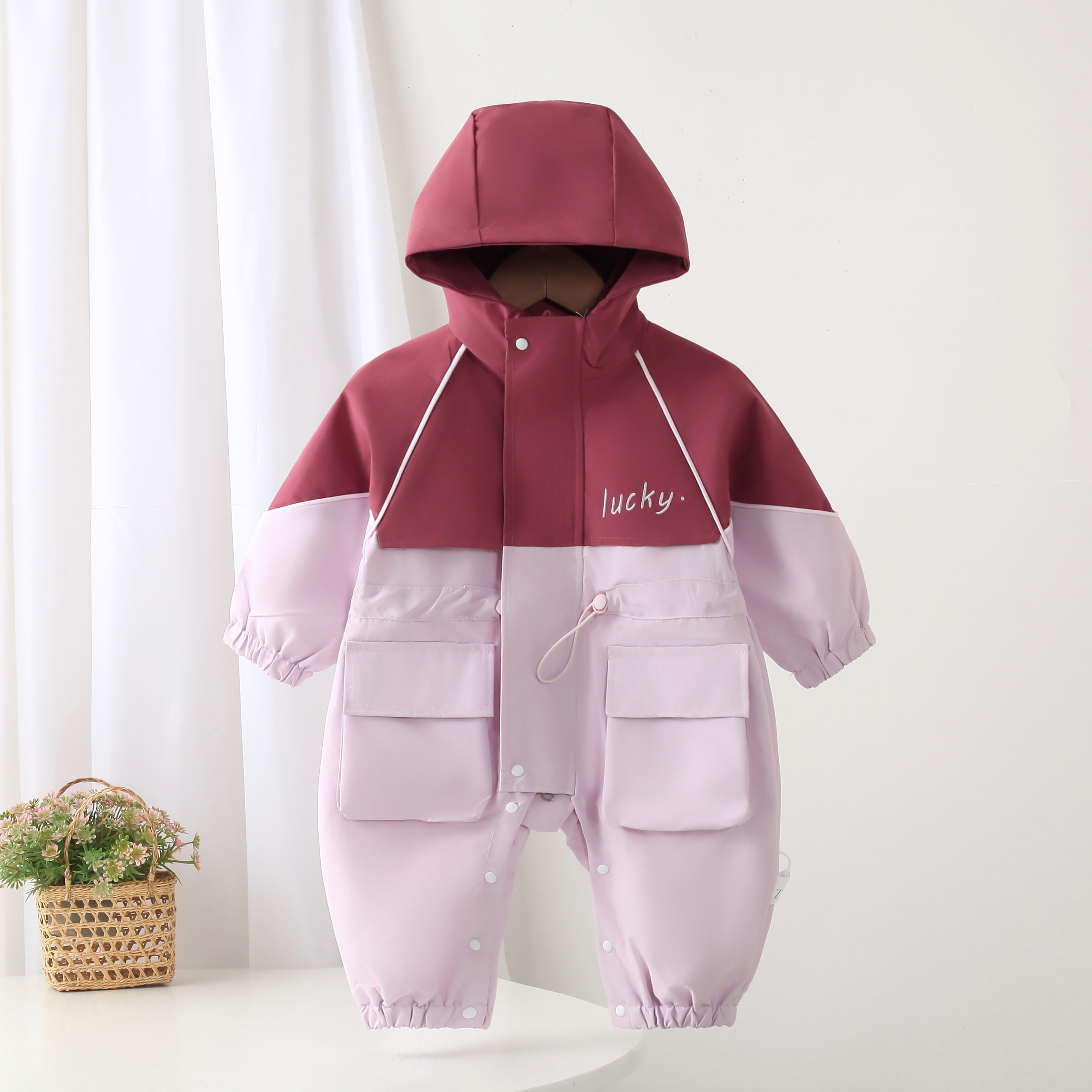 长爬长袖韩版女A类春秋哈衣爬服宝宝外套薄雾少女风