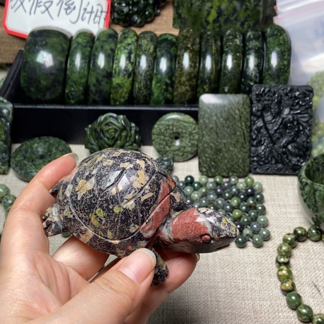 蛇纹石玉手链未镶嵌