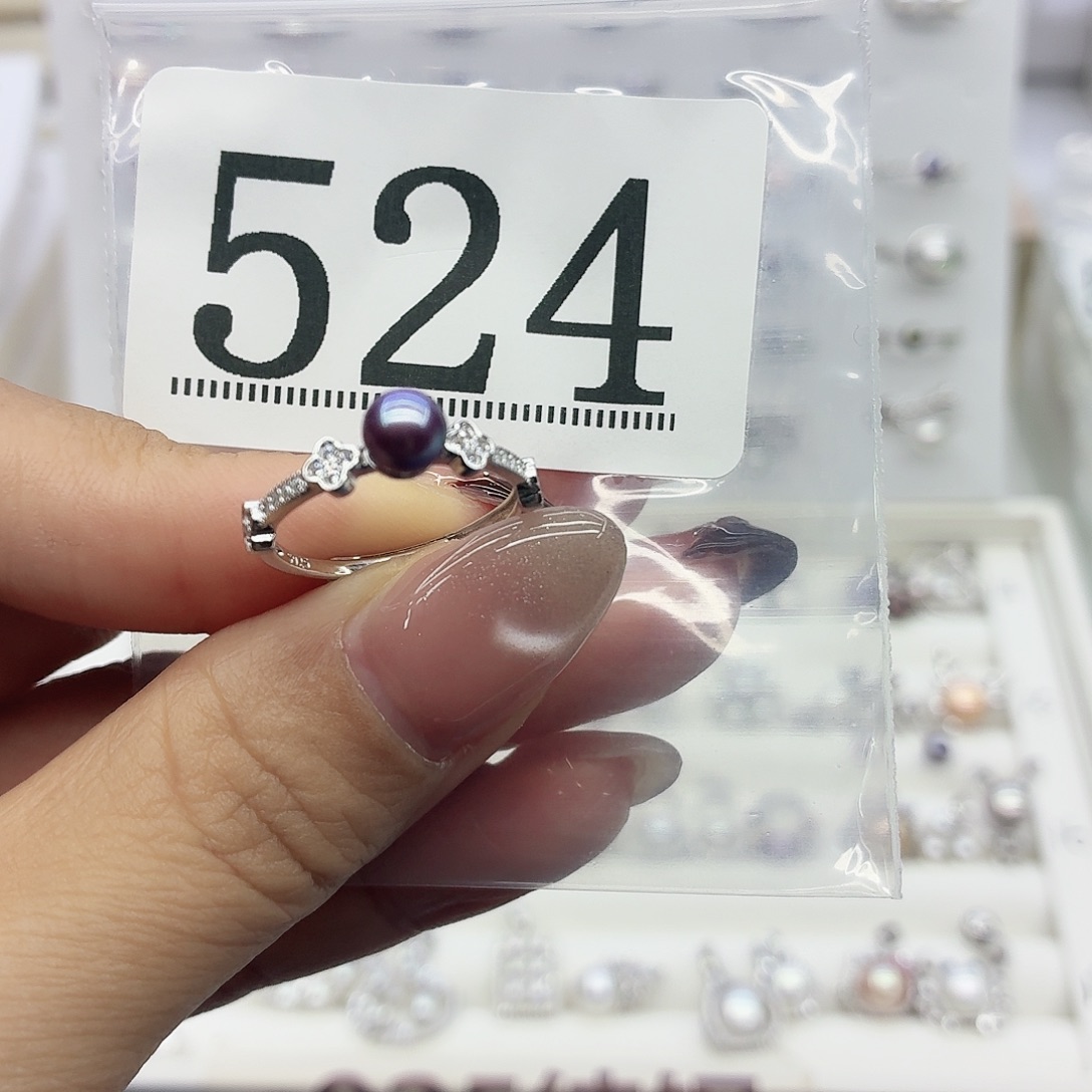 *****淡水珍珠银S925镶嵌珠宝奇石524