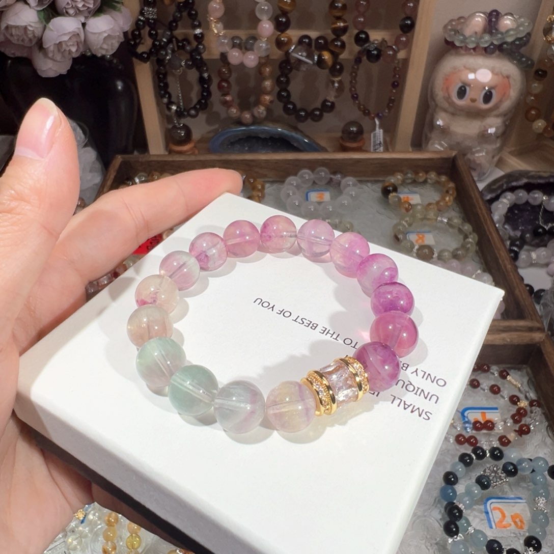 水晶手绳未镶嵌彩莹