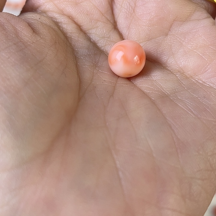 荷***花岗石纯铜无钛钢1.3g momo珠子