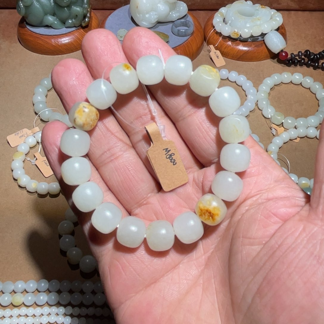 和田玉手串未镶嵌12mm