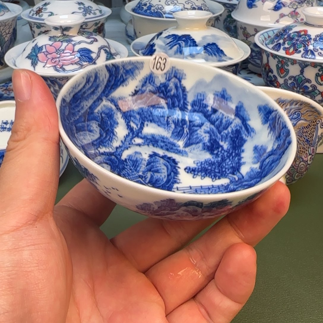 彦祖纯手工手绘茶具163