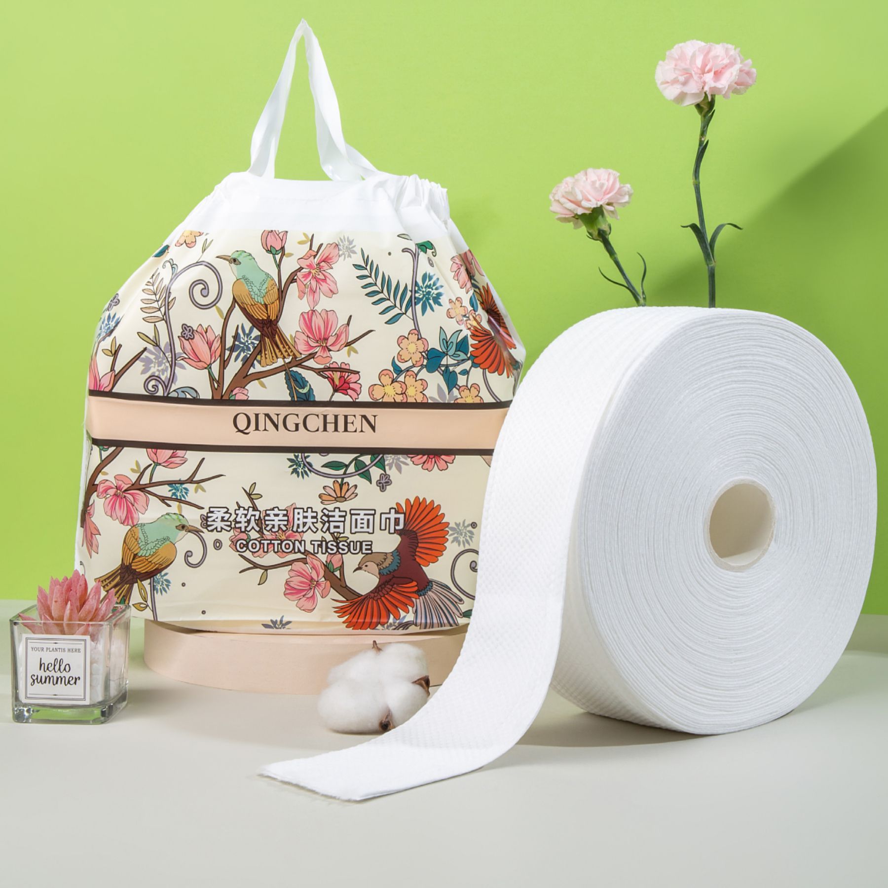 【新店福利】洗脸巾大卷 加厚棉柔巾 600克美容院 洗面巾卷筒式擦脸